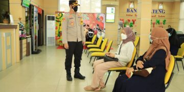 Kapolres Seruyan Himbauan Prokes di BPK Kuala Pembuang