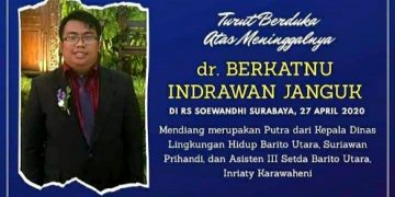 Dokter Asal Muara Teweh Meninggal di RS Surabaya Diduga karena Covid-19