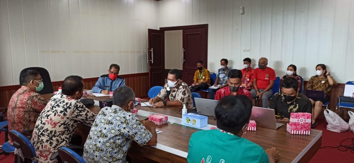 Rapat penyusunan draft Pergub Kalteng tentang Shrimp Estate, Jumat (27/5/2022)