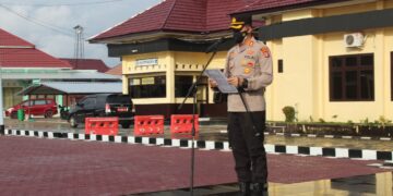 Kapolres Seruyan Pimpinan Apel Siaga Pengendalian Covid-19