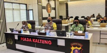 Sinergikan Umara dan Ulama, Kapolda Kalteng Ikuti Vicon Bersama Kapolri dan PBNU