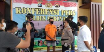 Satuan Reserse Nakoba Polres Seruyan Tangkap Pelaku Narkoba