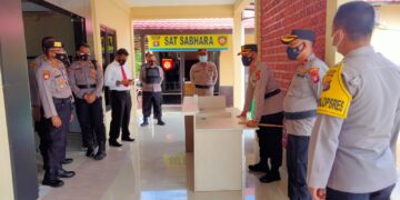 Kapolres Beserta PJU Tinjau Pembuatan Ruangan Seruyan Kopi Pelayanan Publik