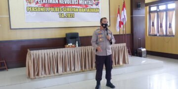 Waka Polres Pimpin Pelatihan Revolusi Mental kepada Personel