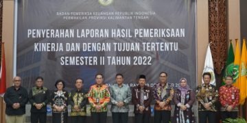 Wagub Edy Pratowo Terima LHP Kinerja dan Dengan Tujuan Tertentu Semester II Tahun 2022