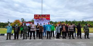Gelar Apel Kebangsaan, Kapolres Gumas Harapkan Elemen Masyarakat Bersatu Jaga Keutuhan NKRI dan Pancasila