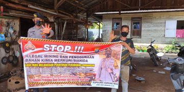Polsek Rungan Sosialisasi Stop PETI dan Mercuri