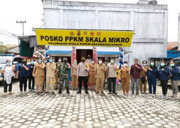 Polres Gumas dan Instansi Terkait Resmikan Posko PPKM Berskala Mikro
