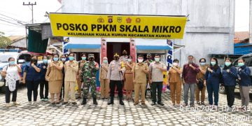 Polres Gumas dan Instansi Terkait Resmikan Posko PPKM Berskala Mikro