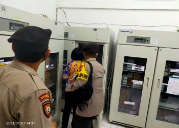 Polres dan Dinkes Gumas Koordinasi Kedatangan Vaksin Covid-19