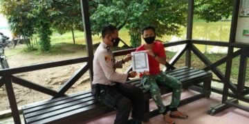 Polsek Seruyan Hulu Sosialisasi Maklumat Kapolda Cegah Karhutla