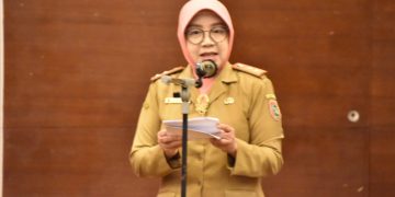Kepala Disdagperin Aster Bonawaty Buka Sosialisasi Sistem Informasi Industri Nasional