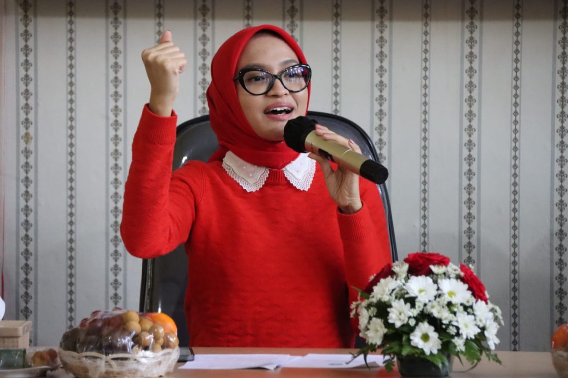 Ketua TP PKK Prov. Kalteng Ivo Sugianto Sabran sampaikan sambutan