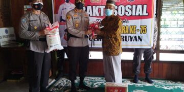 Kapolres Seruyan Bersama Ketua Bhayangkari Anjangsana ke Purnawirawan Polri