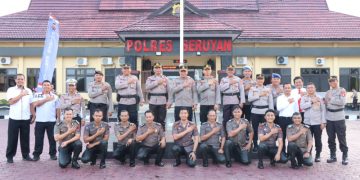 Kapolres Seruyan Pimpin Upacara Korp Raport Kenaikan Pangkat Personel