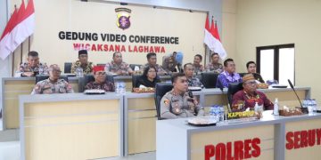 Kapolres Seruyan Ikuti Doa Bersama Lintas Agama Secara Virtual Dari Mabes Polri