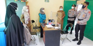 Kapolres Seruyan Monitoring Kegiatan Vaksinasi Covid-19