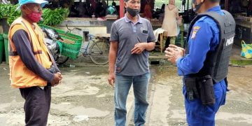 Satpolairud Polres Seruyan Mengajak Masyarakat Mentaati Protokol Kesehatan