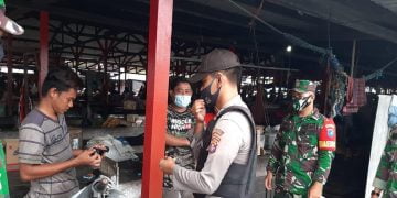 Polsek Seruyan Hilir Gelar Operasi Yustisi di Pasar Kuala Pembuang