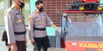 Kapolres Seruyan Cek Kendaraan Taktis Karhutla