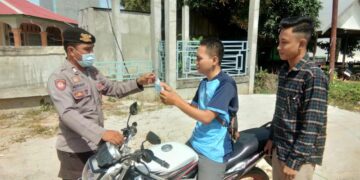 Tegur Warga Tidak Bermasker, Polsek Danau Sembuluh Dapatkan Apresiasi Warga