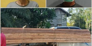 Duo ini Ditangkap di Kurun, Bawa Kayu Diduga Tanpa Dokumen