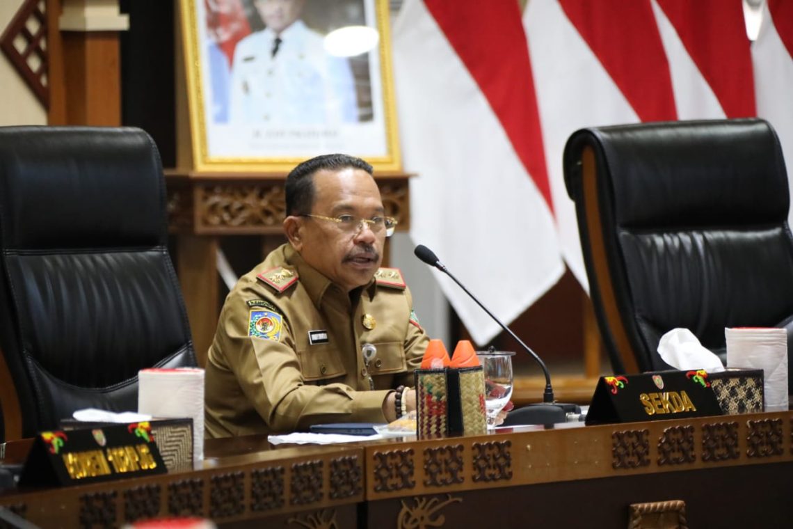 Sekda Kalteng pada Rapat Koordinasi Pengendalian Inflasi Daerah
