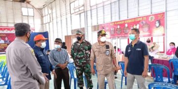 Kapolsek Serhul dan Anggota Ingatkan Warga Agar Tetap Patuhi Protkes
