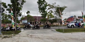 Ciptakan Situasi Kondusif, Polres Gumas Gelar Patroli Skala Besar