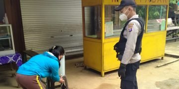 Polsek Manuhing Terus Imbau Warga Patuhi Prokes Covid-19