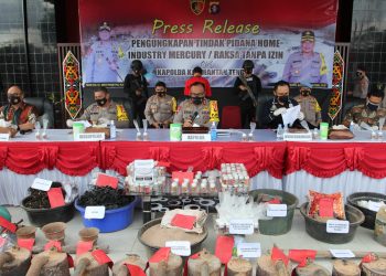 Polda Kalteng Ungkap Perdagangan Bahan Berbahaya Merkuri Ilegal