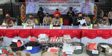 Polda Kalteng Ungkap Perdagangan Bahan Berbahaya Merkuri Ilegal