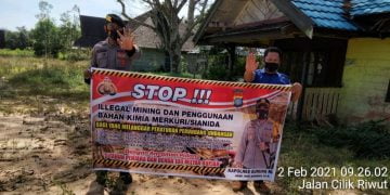 Demi Lestarinya Alam, Polsek Rungan Secara Rutin Sosialisasi dan Imbau Stop Illegal Mining