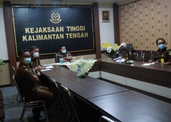 Kajati Kalteng Ikuti Vidcon Persiapan Diklat TAK dan LATSAR Tahun 2021