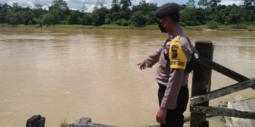 Polsek Tewah Imbau Warga di Sekitar Sungai Selalu Waspada Banjir