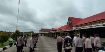 Polres Gumas Gelar Apel Siaga, Kapolres : Bentuk Kesiapsiagaan Antsipasi Kamtibmas