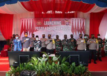 Kapolda Kalteng Resmikan Pasar Kahayan Pasar Tangguh