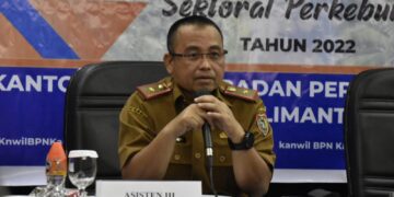 Asisten Adum Buka Rakor Penatagunaan Tanah Sektoral Perkebunan