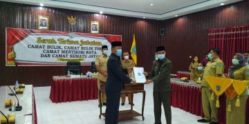 Bupati Lamandau Pimpin Sertijab Empat Camat