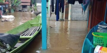 Banjir Landa Desa Muara Tupuh, Ketinggian Air 2 Meter Lebih