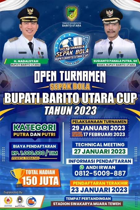 Turnamen Bupati Cup Barut Diikuti 26 Club - Jurnal Borneo