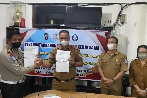 Disdikbud Murung Raya dan Satlantas kerjasama Cegah Laka Lantas Pelajar