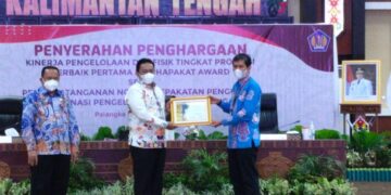 Pemprov Kalteng Terima Penghargaan Juara Pertama Pengelolaan DAK Fisik Tahun 2021