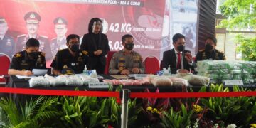 Bareskrim dan Bea Cukai Gagalkan Peredaran 42,3 Kg Sabu dan 85 Ribu Ekstasi