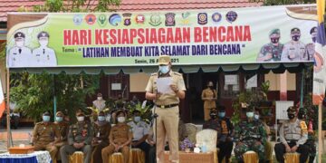 Bupati Lamandau Pimpin Peringatan Hari Kesiapsiagaan Bencana 2021