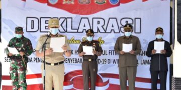 Bupati dan Forkopimda Lamandau Deklarasi Peniadaan Mudik Lebaran 1442 H