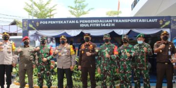 Kunker ke Kobar, Kapolda Kalteng Cek Posko Penyekatan Larangan Mudik