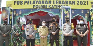 Paska Kunker ke Kobar dan Kotim, Kapolda Kalteng Cek Pos Pelayanan Lebaran di Katingan
