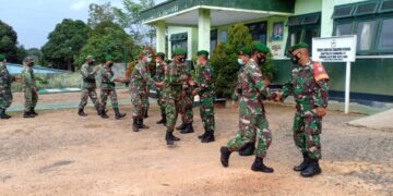 Danramil 1017-01/Bulik Pimpin Apel dan Halalbihalal bersama Babinsa