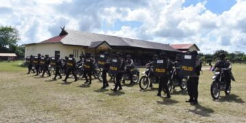 Tingkatkan Kemampuan, Brimob Kalteng Latihan Anti Anarki Unjuk Rasa